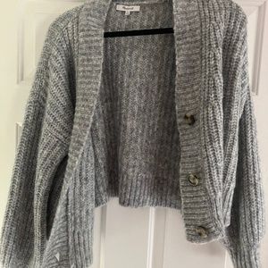 Madewell crop cardigan small